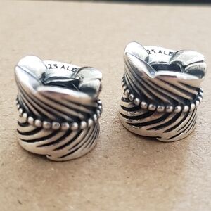 Pandora Rolled Feather Charms
